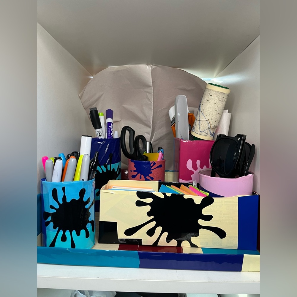 Fun Splat Colorful Desk Organizer Set